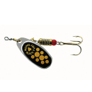Mepps Black Fury Spinner schwarz mit Punkten Gr. 4