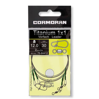 Cormoran 1x1 Titanium Wirbel +Karabiner 30cm