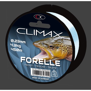 Climax Monofilschnur Forelle 0,23mm 4,3kg 450m