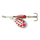 Cormoran Bullet  Longcast Gr.1 3,2g silber/rote Punkte
