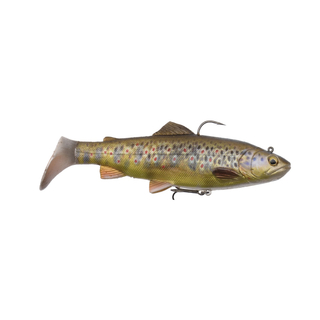 Savage Gear 4D Trout Rattle Shad 12,5cm 35g Dark Brown Trout