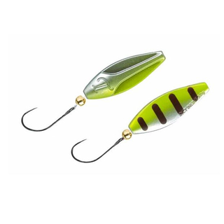 Spro TroutMaster Incy Inline Spoon 3g Saibling (gelb/silber mit braunen Streifen)