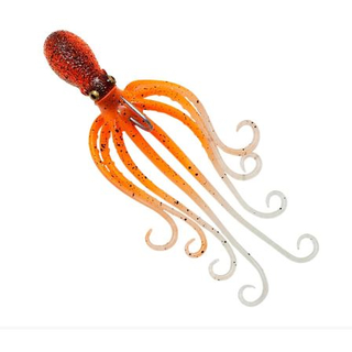 SavageGear 3D Octopus UV Orange Glow