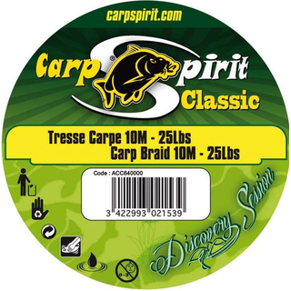 CarpSpirit Classic Vorfachschnur geflochten 10m 25lbs