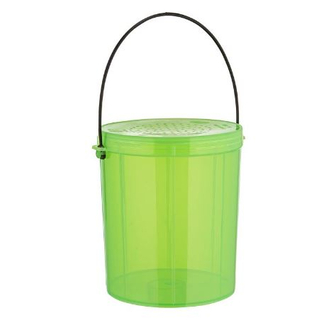 Wurmeimer grün/transparent mit Deckel